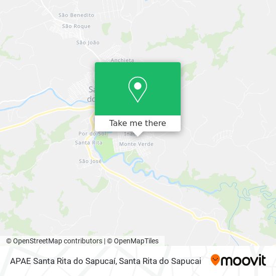 Mapa APAE Santa Rita do Sapucaí