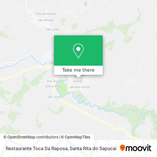 Mapa Restaurante Toca Da Raposa