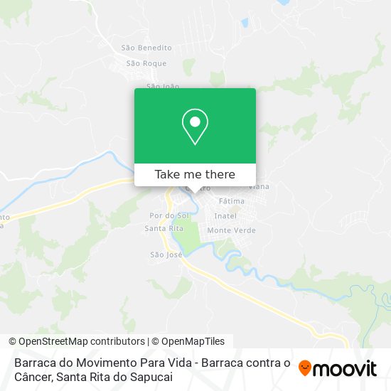 Barraca do Movimento Para Vida - Barraca contra o Câncer map