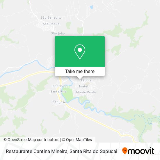 Mapa Restaurante Cantina Mineira