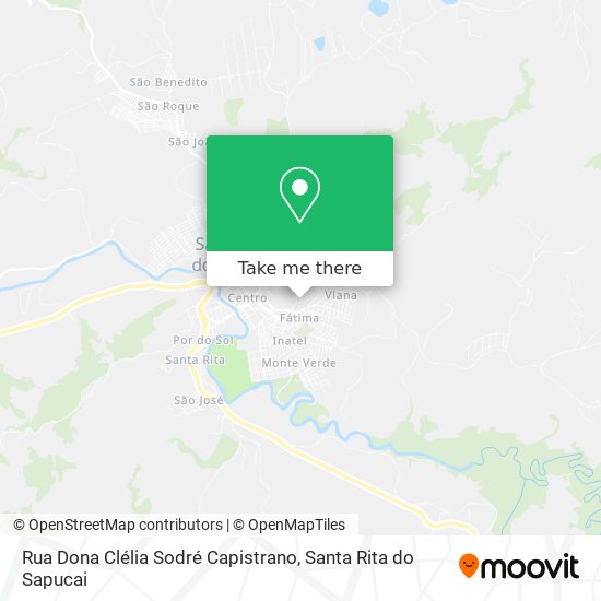 Mapa Rua Dona Clélia Sodré Capistrano