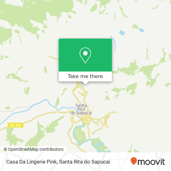 Mapa Casa Da Lingerie Pink, Rua Maria Resende Vilela, 95 Santa Rita do Sapucaí Santa Rita do Sapucaí-MG 37540-000