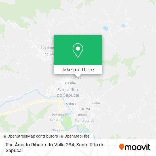 Mapa Rua Águido Ribeiro do Valle 234