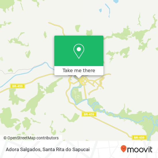 Mapa Adora Salgados, Rua Silvestre Ferraz, 332 Santa Rita do Sapucaí Santa Rita do Sapucaí-MG 37540-000