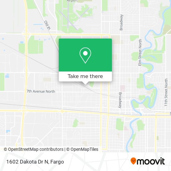 Mapa de 1602 Dakota Dr N