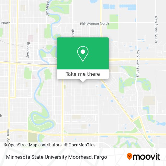 Mapa de Minnesota State University Moorhead