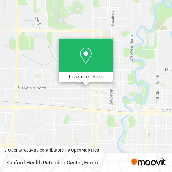 Sanford Health Retention Center map