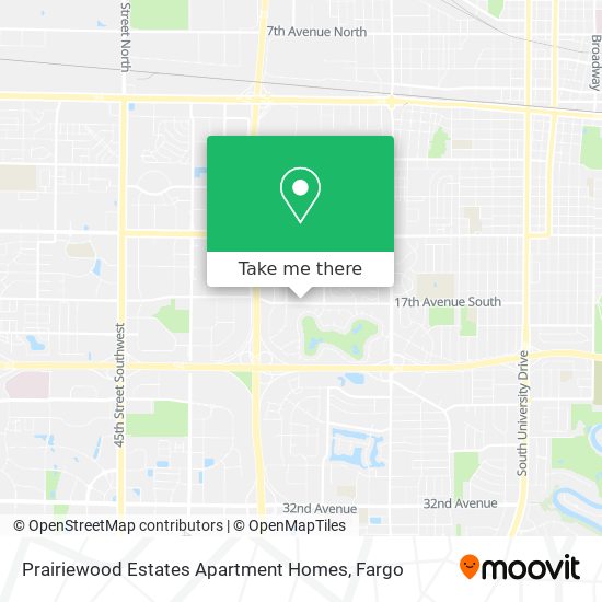 Mapa de Prairiewood Estates Apartment Homes