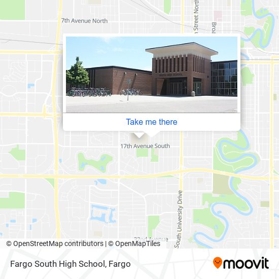 Fargo South High School map