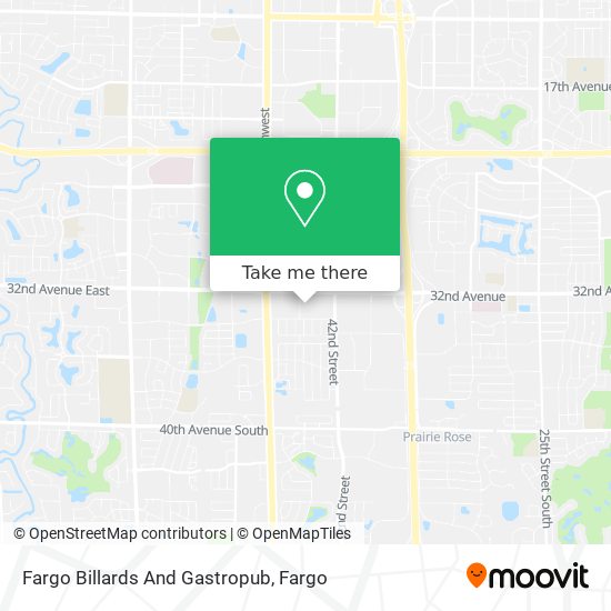 Fargo Billards And Gastropub map