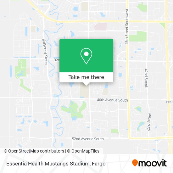 Essentia Health Mustangs Stadium map
