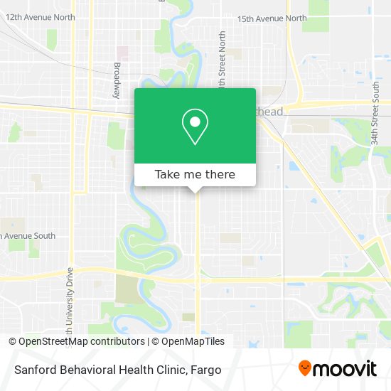 Sanford Behavioral Health Clinic map