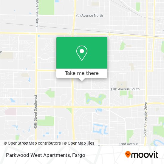 Mapa de Parkwood West Apartments