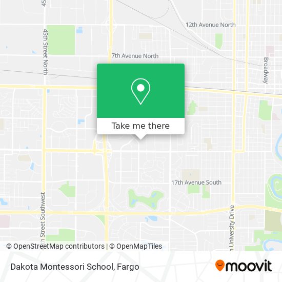 Dakota Montessori School map