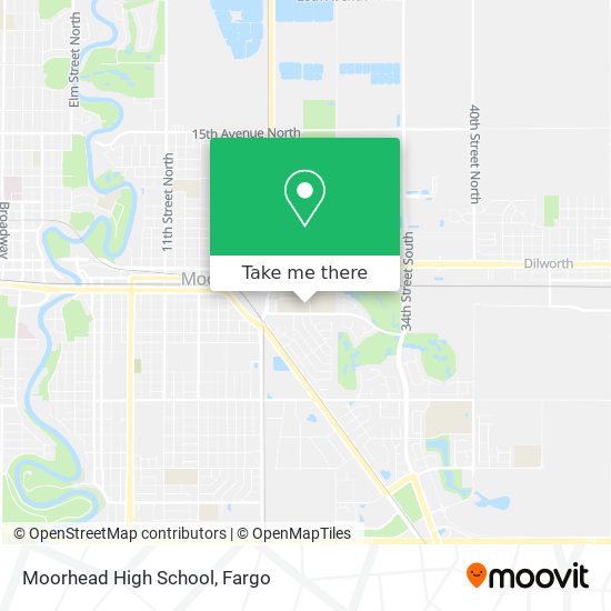 Mapa de Moorhead High School