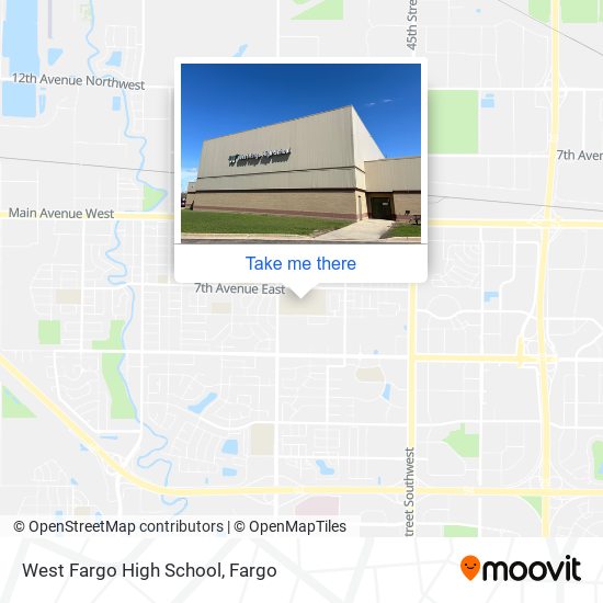 Mapa de West Fargo High School