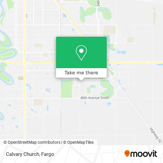 Calvary Church map