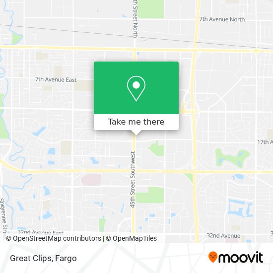 Great Clips map