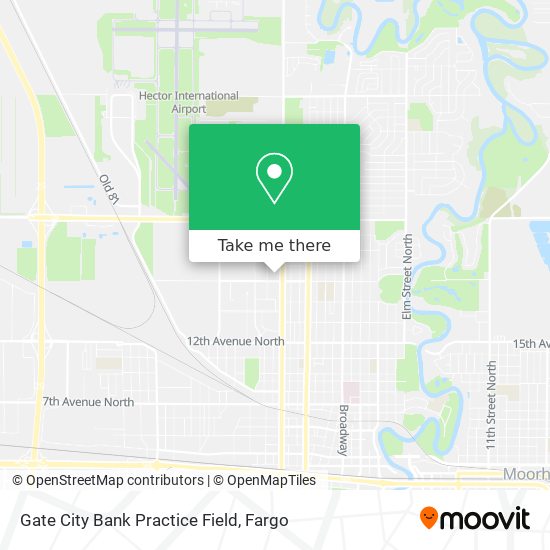 Gate City Bank Practice Field map