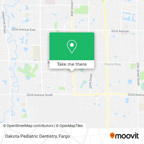 Dakota Pediatric Dentistry map