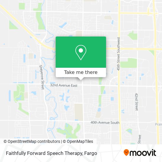 Faithfully Forward Speech Therapy map