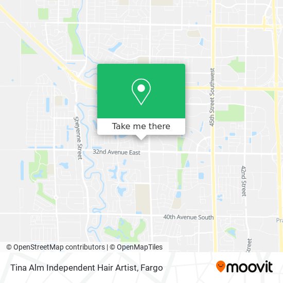 Tina Alm Independent Hair Artist map