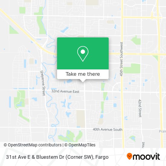 31st Ave E & Bluestem Dr (Corner SW) map