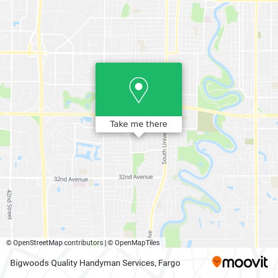 Bigwoods Quality Handyman Services map