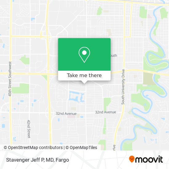 Stavenger Jeff P, MD map