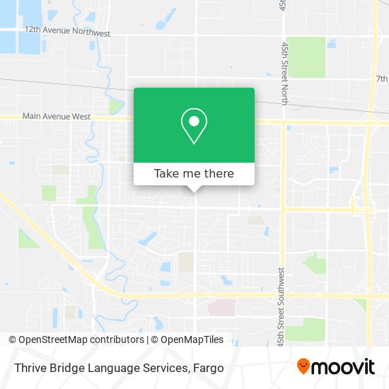 Thrive Bridge Language Services map