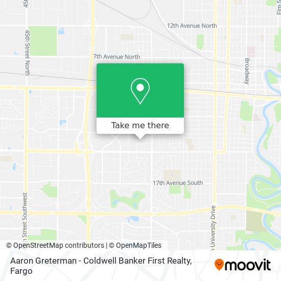 Mapa de Aaron Greterman - Coldwell Banker First Realty