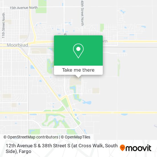 12th Avenue S & 38th Street S (at Cross Walk, South Side) map