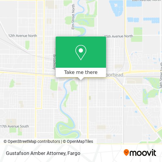 Gustafson Amber Attorney map