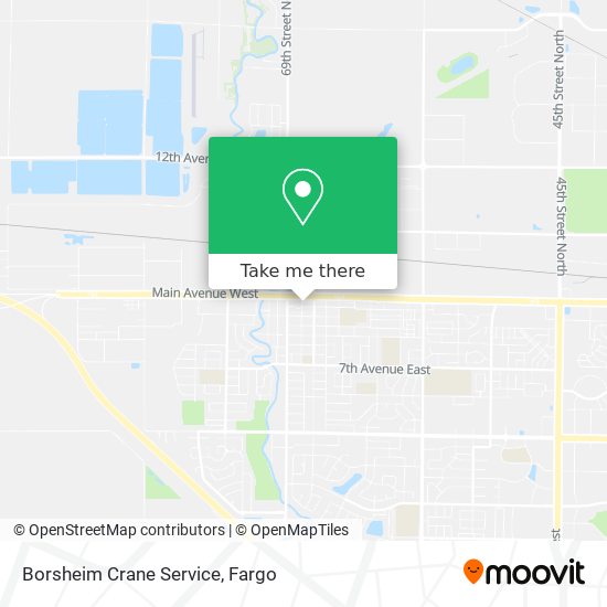 Borsheim Crane Service map