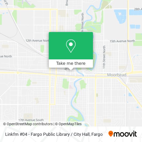 Linkfm #04 - Fargo Public Library / City Hall map