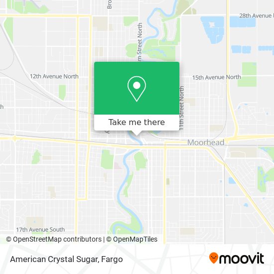 American Crystal Sugar map