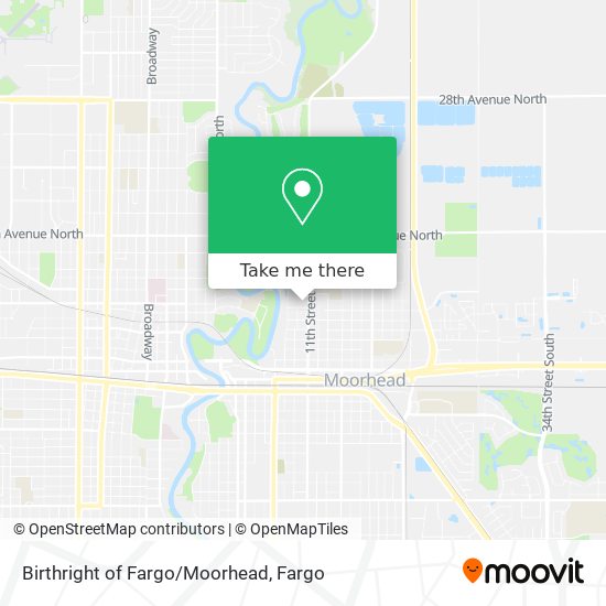 Mapa de Birthright of Fargo/Moorhead