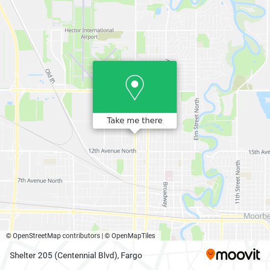 Shelter 205 (Centennial Blvd) map