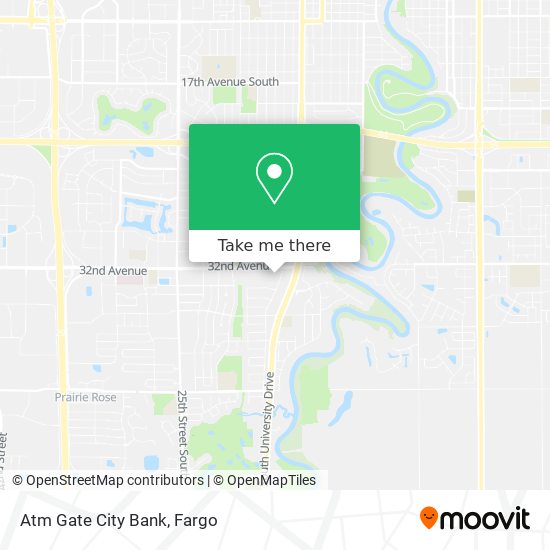 Atm Gate City Bank map