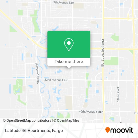 Latitude 46 Apartments map