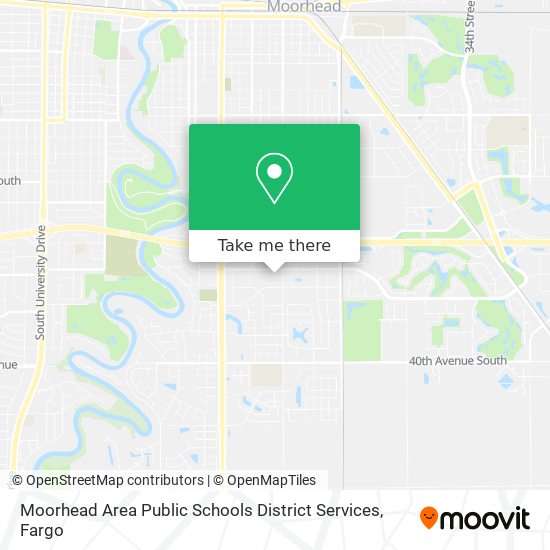 Moorhead Area Public Schools District Services map