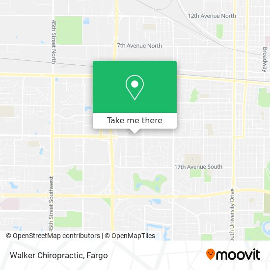 Walker Chiropractic map