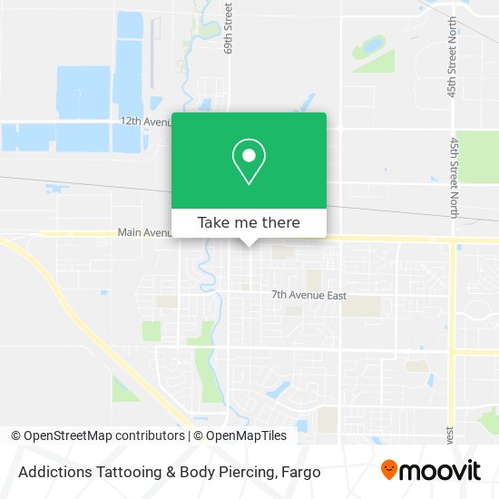 Addictions Tattooing & Body Piercing map