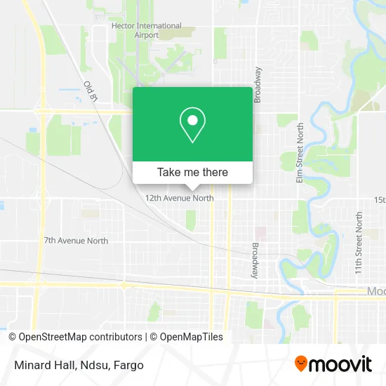 Mapa de Minard Hall, Ndsu