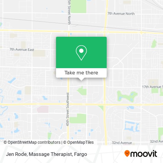 Jen Rode, Massage Therapist map
