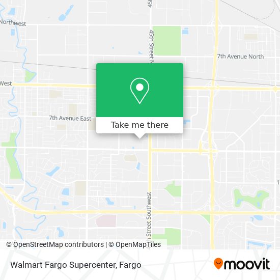 Mapa de Walmart Fargo Supercenter