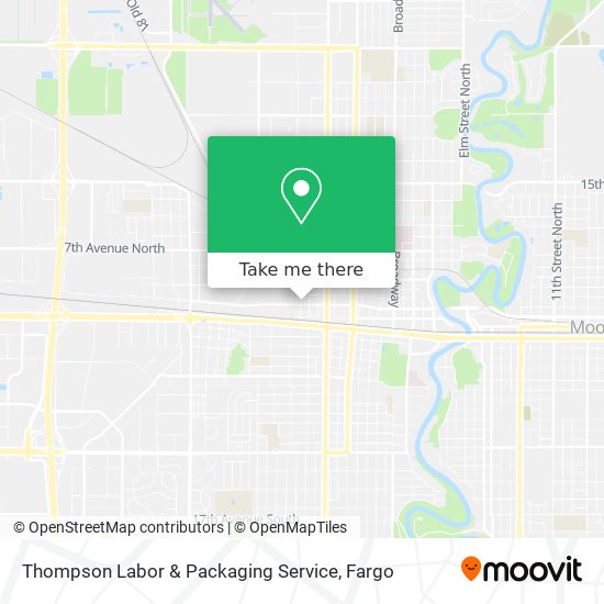 Mapa de Thompson Labor & Packaging Service