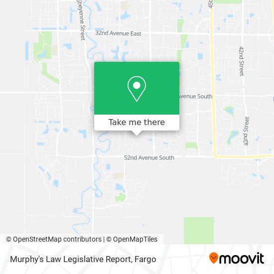 Murphy's Law Legislative Report map