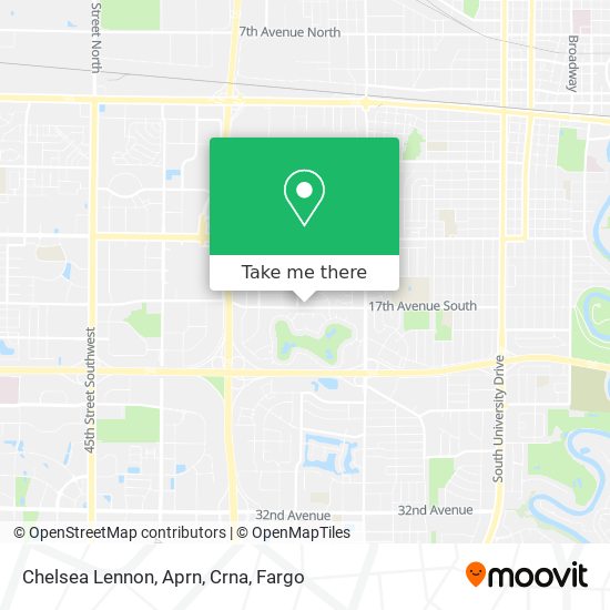 Chelsea Lennon, Aprn, Crna map