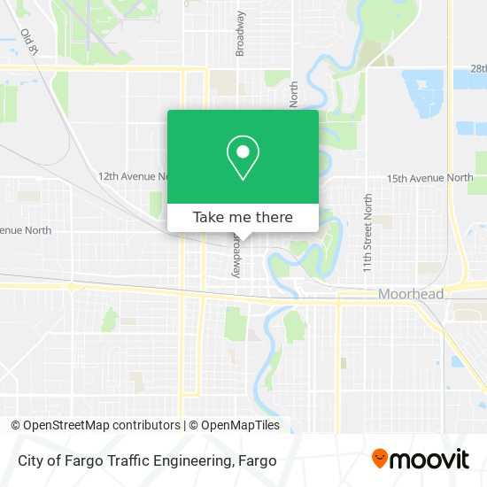 City of Fargo Traffic Engineering map